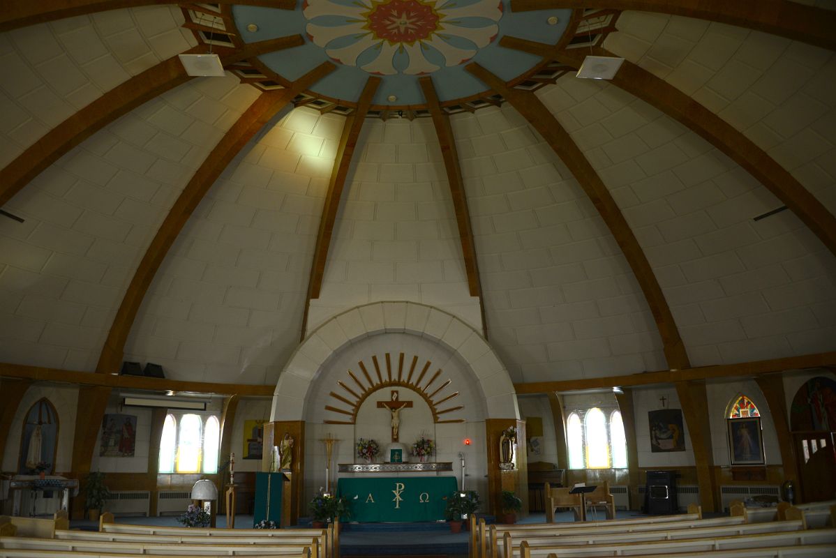 05A Altar And Ceiling Inside Our Lady Of Victory Igloo Church In Inuvik Northwest Territories